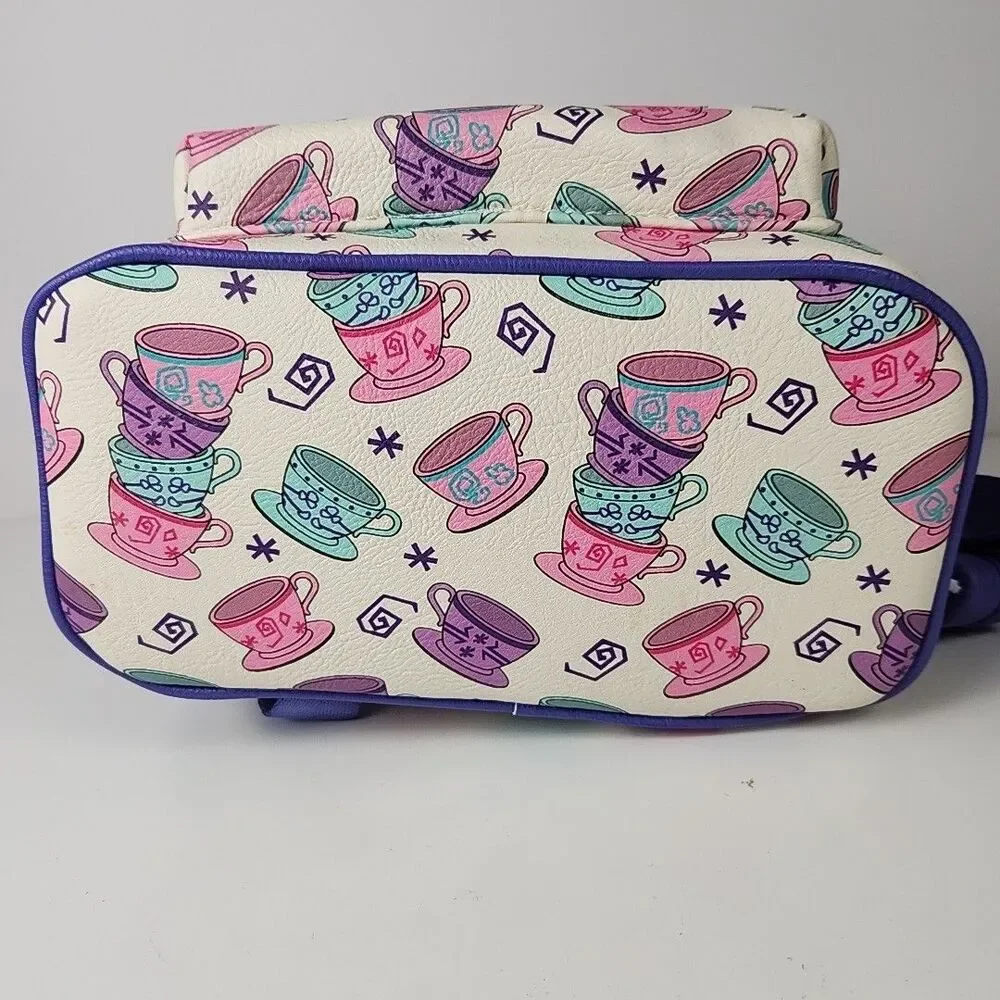 Disney Parks Loungefly Alice in Wonderland Mad Tea Party Teacups Mini Backpack - Picture 8 of 12